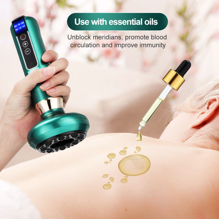 Agdoad Smart Vacuum Cupping Massager Magnetic Therapy Spa Anti-Cellulite Scraping Body Massager USB Remove Moisture 刮痧按摩仪