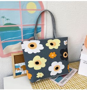 SHOPHOME - Tote Bag Kanvas Resleting Tas Bahu Jinjing Wanita Korean Style Terbaru Premium BAG03