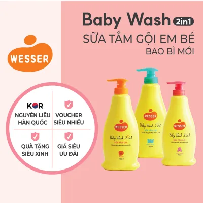 Sữa tắm gội WESSER 2 in 1 700ml [BAO BÌ MỚI]