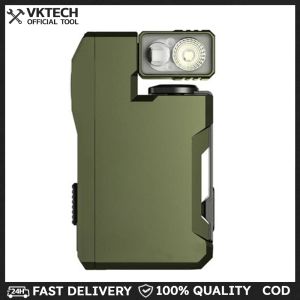 Flat Pocket Flashlight 400 Lumens EDC Flashlight Magnetic Pocket Mini Light 180 Rotating Head for Outdoor Home Emergencies