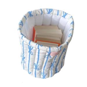 Thực tế chần vòng lưu trữ giỏ với thanh lịch Bowknot thiết kế thuận tiện cho phòng ngủ hoặc phòng tắm tổ chức