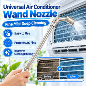 Universal Air Conditioner Wand Nozzle Quick Connector Swivel Spray Head Adjustable Angle Cleaning Rod Water Gun Nozzle Fitting