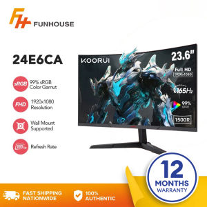Funhouse | Koorui 27E6CA 27/1500R/FHD/180Hz/99% HDR10 HDMI+HDMI+DP | KOORUI 24E6CA 23.6″ VA Curved Gaming Monitor – R1500 FHD 165Hz