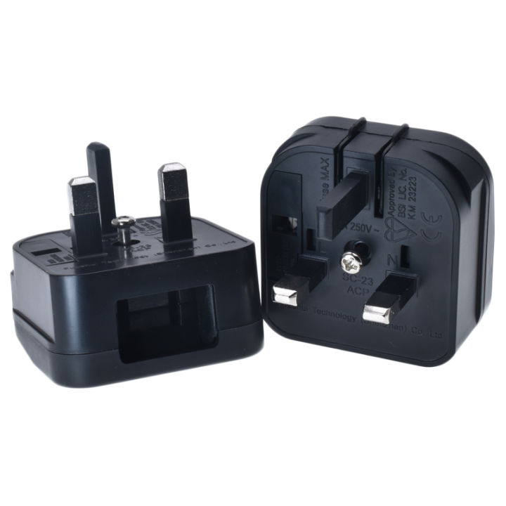 Parallel Pin Plug US/Janpan/China 2 Flat Parallel Pin Plug to UK 3Pin Power Embedded ...
