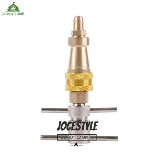 [Jocestyle Mall] 1/4 Inch Refrigerator Quick Connector Brass Quick Connect Adapter Metal Quick Connector for Cooling System and Freezers
