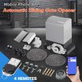 1500Kg 550W Automatic Door Opener Electric Sliding Gate Opener Kit  AC Motor Gate Door Operators Kit With 4 Remote + APP Control. 