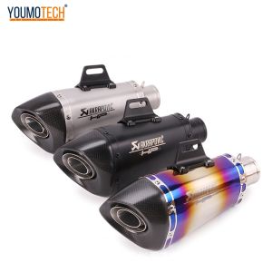 51mm Motorcycle Exhaust Muffler Pipe with DB Killer with Laser Marking Slip on Racing Muffler Pipe for MT07 09 CBR300 R6 GSX750 NINJA400 NK250 NK 650 ETC
