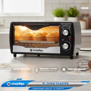 Imarflex Oven Toaster / 9 liter / Infrared Dual Heater / 1000 watts IT-902S - Gold Mind Everyday Low Price