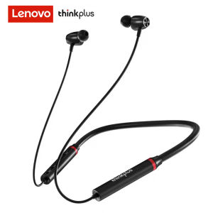 Lenovo HE05X HIFI Stereo Headset Bluetooth 5.0 Wireless Headset Magnetic Neckband Earphone IPX5 Waterproof Sports Earbuds with Noise Cancelling Microphone