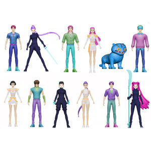 5/6/8/12pcs Set Kpop Demon Hunters Action Figure Toy Derpys Tiger Rumi Mira Zoey Sussy Figurine Doll for Fans Gift