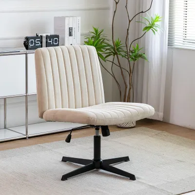 Sofya Study Chair Adjustable Large Seat Cross-Legged Bedroom Computer Chair Soft Sedentary Office Chair Makeup 书房椅 化妆椅
