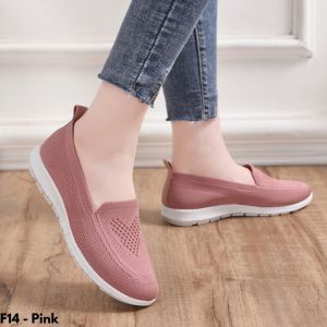 SEPATU SNEAKERS WANITA CANVAS ELASTIS NYAMAN DI PAKAI KUALITAS IMPORT F14