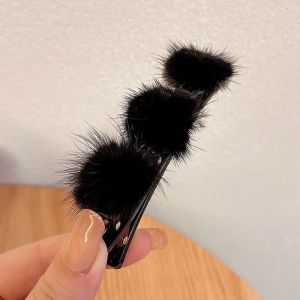 Jepitan Anak Perempuan Lucu Hiasan Bulu Jepit Rambut Korea Dewasa