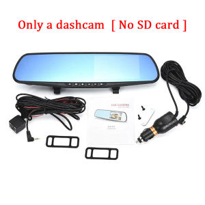 HP กล้องติดรถยนต์ (Car DVR) Full HD 1080P กล้องคุ้มสุด ชัด มุมมองกว้าง 140 องศา + จอซ้าย กระจกมองหลังในตัว 4.3หน้าจอ