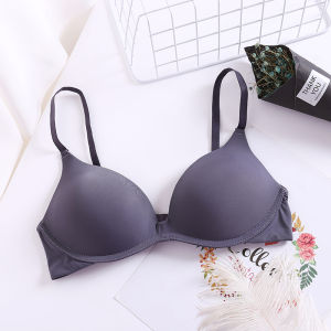 INTIMA jepun lancar dada kecil menolak Bra untuk wanita cawan nipis tanpa wayar satu keping laras seluar warna biasa yang selesa