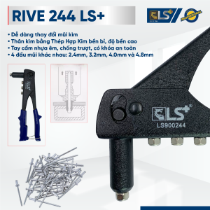 Kìm rút đinh rive 10.5 inch LS rút đinh tán nhôm với các kích thước 2.4mm 3.2mm 4mm 4.8mm