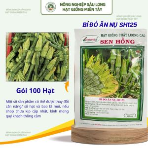 GÓI 100 HẠT - HẠT GIỐNG BÍ ĂN NỤ SH125 SEN HỒNG
