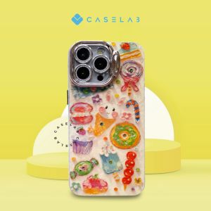 CASELAB GROOVY HOLOGRAM Case SUNSET VIEW SWEET CANDY SOFTCASE LENS CAMERA STAND PROTECT Compatible For IP ( 11 - 15 PROMAX ) 15 PROMAX 15 PRO 15 PLUS 15 14PROMAX 14PRO 14 PLUS 14 13PROMAX 13 PRO 13 12 PROMAX 12 PRO 12 11