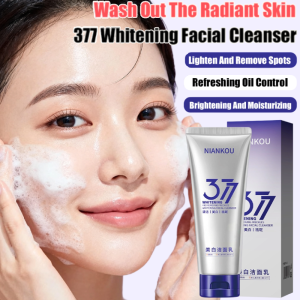 377 Whitening Facial Cleanser Deep Cleanses Rejuvenates Cleanses with Mousse Foam Cleanser Spot-lightening Facial Cleasing Milk