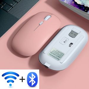 Wireless Charging Bluetooth Mouse Mute Mouse Ergonomic Mouse with USB Receiver Wireless Gaming Mouse Office Mouse