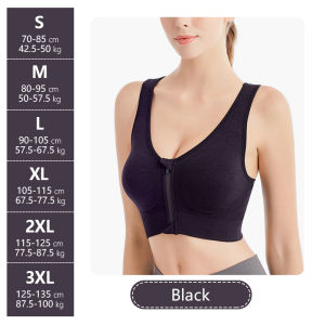 Ritsleting Depan Bra Olahraga Push Up Gym YOGA Bra Olahraga Wanita 2023