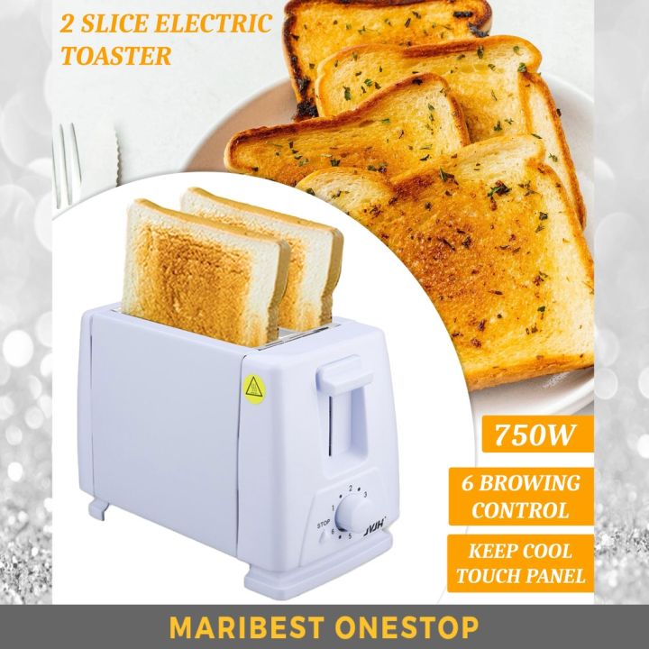 2 Slice Electronic Toaster Pembakar Roti Bread Toaster Electric Toaster