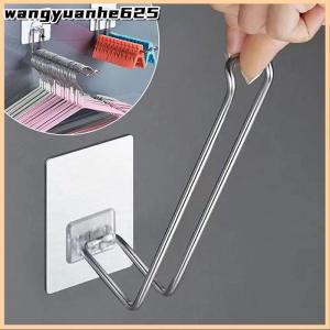 [WYH Store] 👗 Versatile Wall-mounted Hanger Storage Space-saving Foldable Clothes Hanger Rack Windproof Anti-slip Organizer