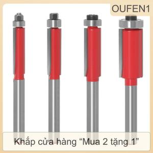 [COD] OUFEN1 Mũi phay cắt phẳng chuôi 6mm 1/4 inch mũi phay đầu để cắt gỗ kéo dài