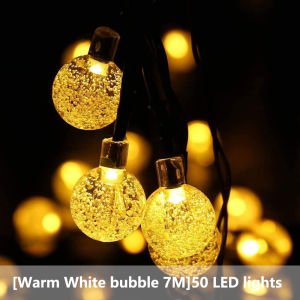 2024 12M/100Led Solar fairy lights outdoor waterproof Christmas light decorations for home Wedding Party Garden lights YGRF4