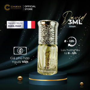 Nước Hoa DAVID 5ml Chính hãng Chava Simple dành cho nam Thơm siêu lâu