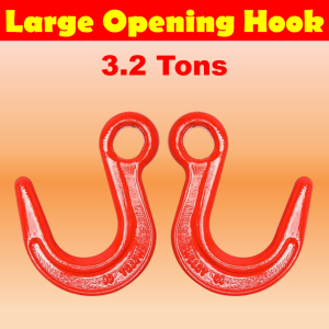 Ycaruz Lifting Supply Large Opening Hook 3.2-5.4 Tons Foundry Hook Wide Mouth Lifting Sling Hook