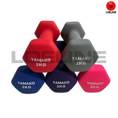 Dumbel Yamako Suzuki 2 Kg Dumbell Mini Vinyl Neoprene Plastik Barbel Cewek Yoga Fitness Gym Murah Berkualitas