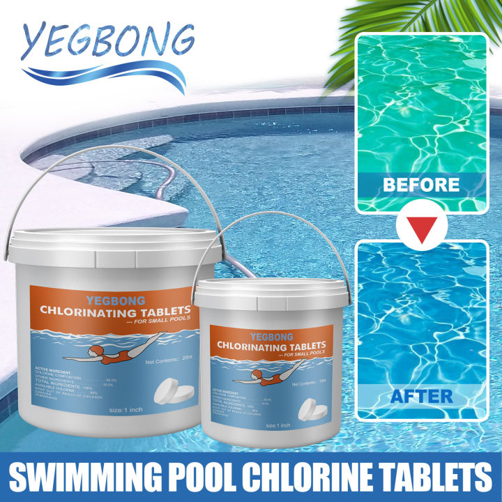 YEGBONG 1/2 Pound Swimming Pool Cleaning Tablet Floating Chlorine