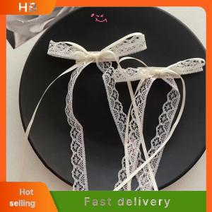 HB Sweet Long Hairpins French Lolita Lace Ribbon Tassel Bowknot Hair Clip For Women Girl Party Barrettes Headwear Accessories