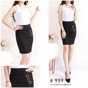 (COD) 959 midi span import pencil skirt/ rok midi wanita impor/terbaru/ korean style