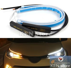 Dây led audi tích hợp demi và xi nhan chạy đuổi có thể uốn cong làm đèn đi ban ngày đèn daylight DRL 30cm 45cm 60cm