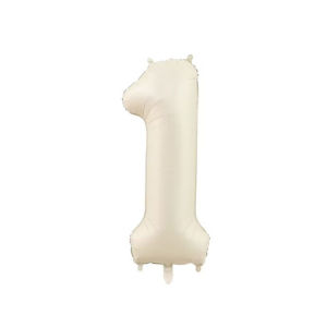 32inch Cream Number Foil Balloon for Birthday Party Decorations Wedding Anniversary Supplies