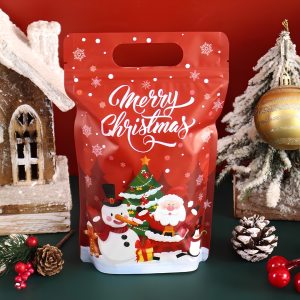 10pcs Christmas Resealable Loot Bags - Get ready to make your holidays extra special with these charming candy bags!