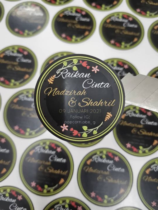 Custom Sticker Label Printing For Product | Lazada
