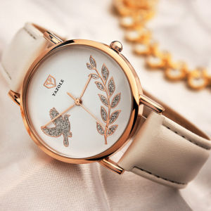 YAZOLE women watch Quartz Casual Fashion Luminous Exquisite Waterproof Luxury Holiday gift Mineral glass Leather strap [360]