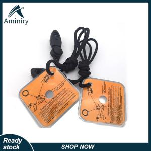 Aminiry[Love sports] Practical Outdoor Emergency Survival Reflective Signal Mirror Adventure Mirror