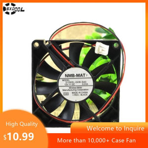 แฟน 80 มม. สำหรับ NMB 3106RL-04W-S40 8 ซม. 12V 0.31A แฟนลูกปืนคู่ การไหลของอากาศสูงสำหรับเคสพีซี เซิร์ฟเวอร์ การระบายความร้อนอุตสาหกรรม