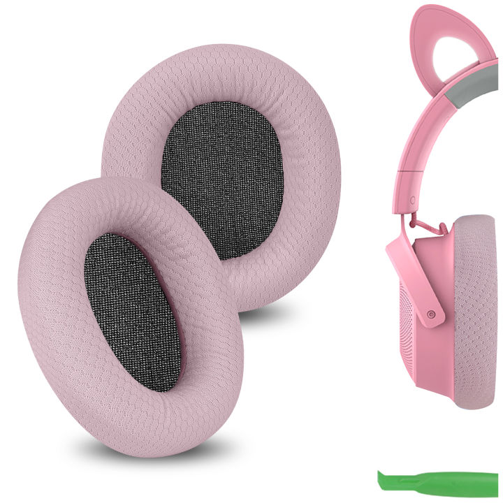 Geekria vải lưới Miếng đệm tai thay thế cho Razer Kraken Kitty V2 Pro ...