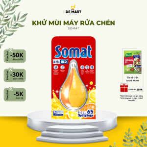 [Chuẩn Đức] Móc treo khử mùi máy rửa chén bát Somat 17g | Hương cam chanh tươi mát khử mùi hiệu quả