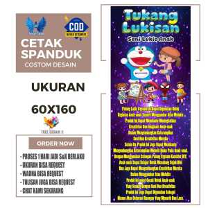 Cetak Spanduk Banner TEMPAT MELUKIS ANAK ANAK Costom Desain
