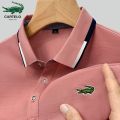 Large Size Embroidery for Men Short-sleeve Business Polo Shirt. 