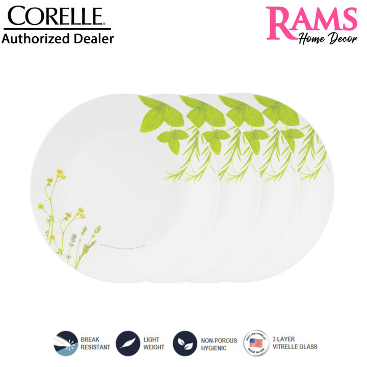 Corelle Pcs Vitrelle Tempered Glass Dinner Plate Dining Set