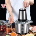 Máy xay thịt cối inox, máy xay mini công suất 2500w kèm 4 lưỡi dao không rỉ dung tích 2L xay thịt cực tiện. 