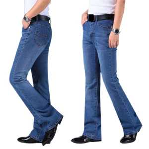 Celana Jeans Cutbray Pria Celana Cutbray  Blue Black