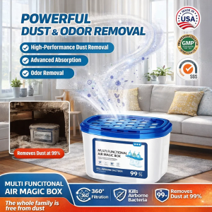 Multi-functional Dust Removal Magic Box Moisture-proof Absorbent Box Super Suction Automatic Air Dust Collector Air Purieication Magic Box